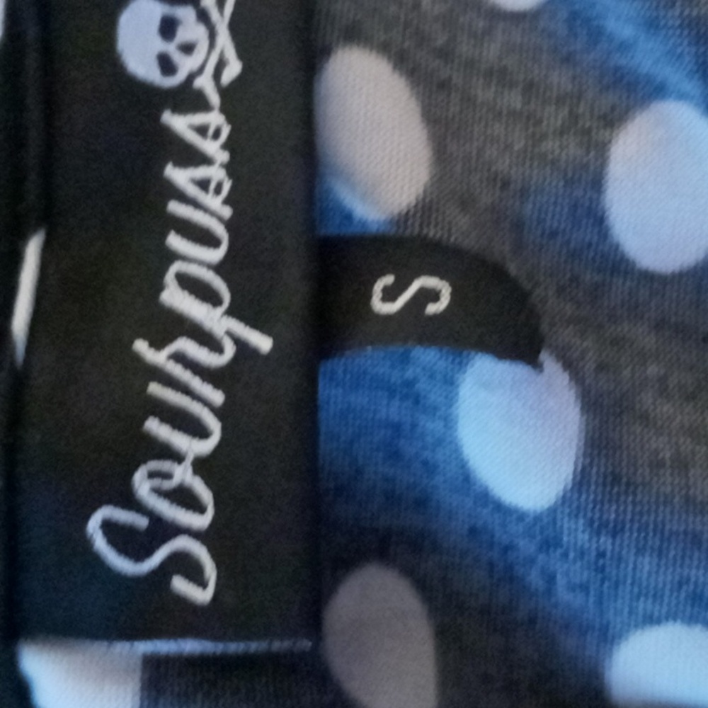Sourpuss Black and White Polka Dots Blouse. - Picture 3 of 3